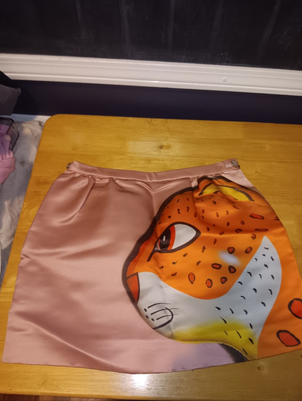 Louis Vuitton Rare Sun Yitian Limited Edition Tiger Skirt Silk Polyester Size 38
